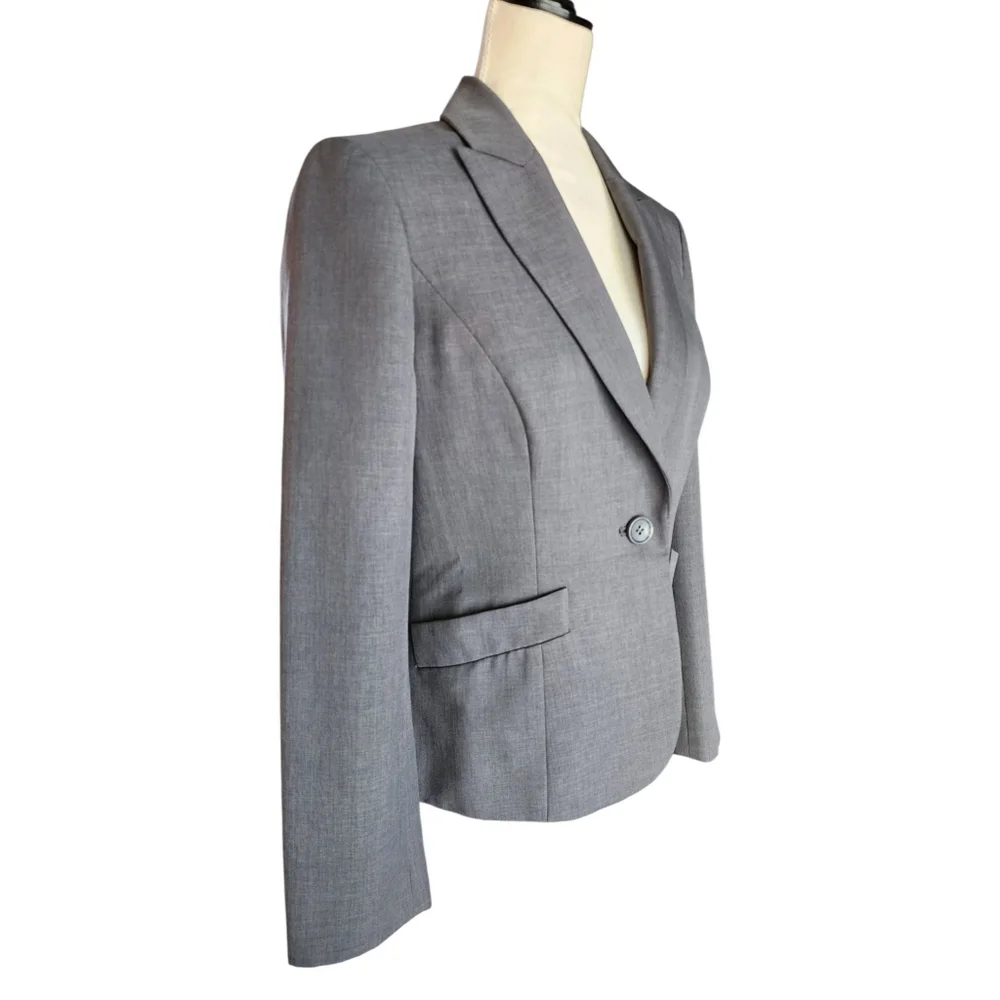 Nine West Suit Separates Career Blazer Jacket Gray Women's 4 - Picture 2 of 11